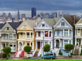 A picture of the 'Painted Ladies' of San Francisco