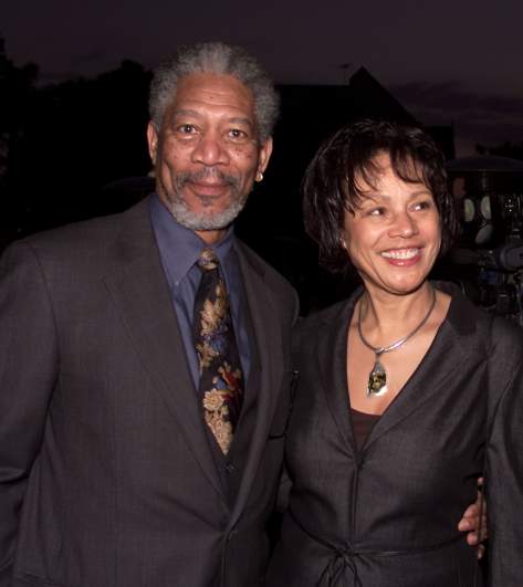 Jeanette Adair Bradshaw and Morgan Freeman