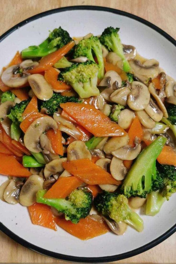 A picture of a mushroom meal