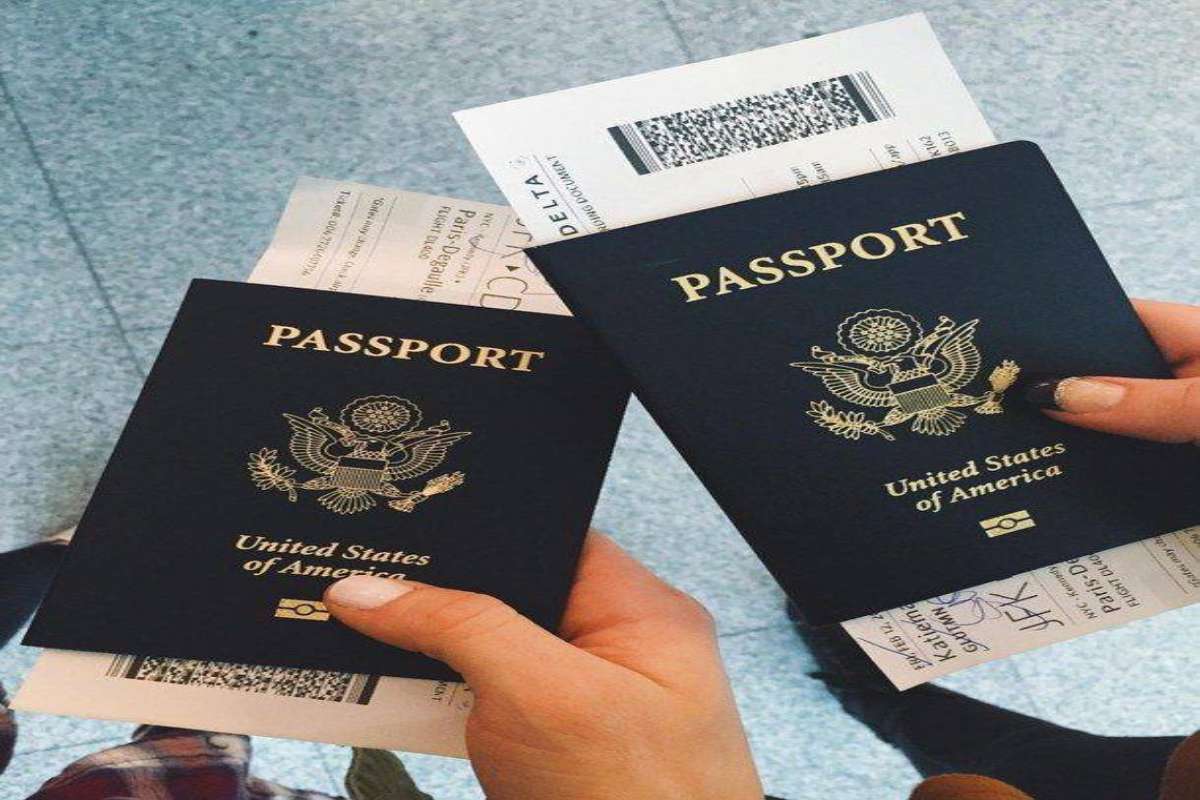 A picture of American passports