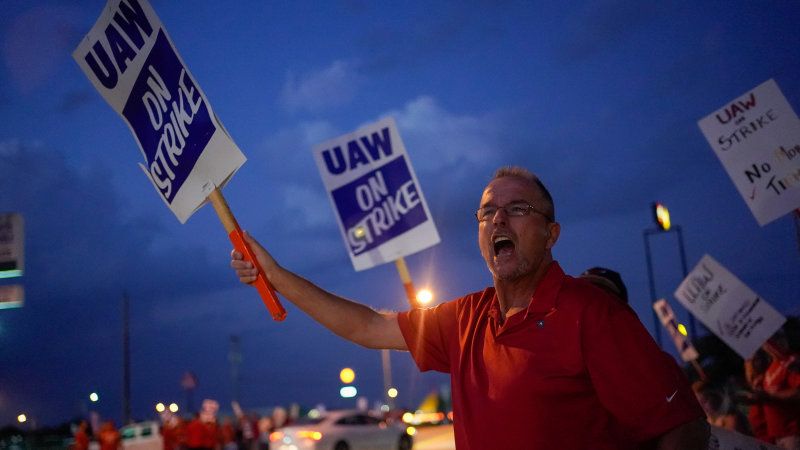 Scene from the UAW strike