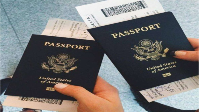 A picture of American passports