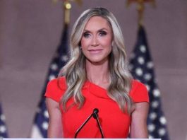 A picture of Former President Donald Trump's daughter-in-law, Lara Trump