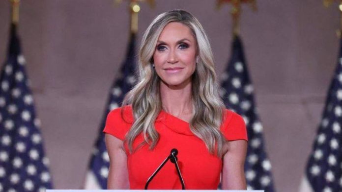 A picture of Former President Donald Trump's daughter-in-law, Lara Trump