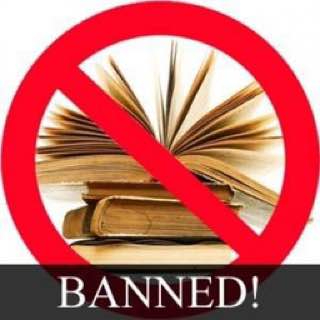 A picture of banned books