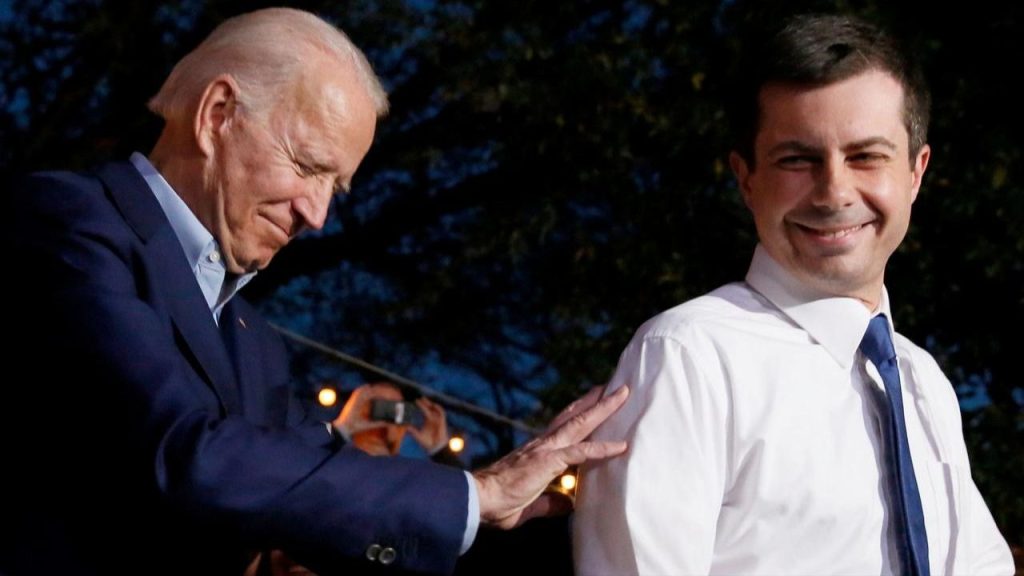 Joe Biden and Pete Buttigieg