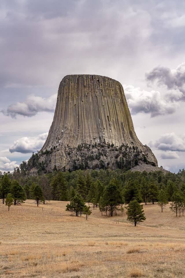 A picture of Wyoming Devil's tower 