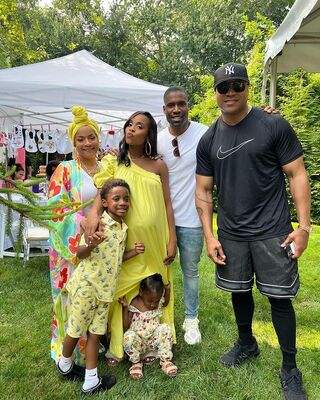 LL Cool J, his wife, daughter and their grandkids at the baby shower