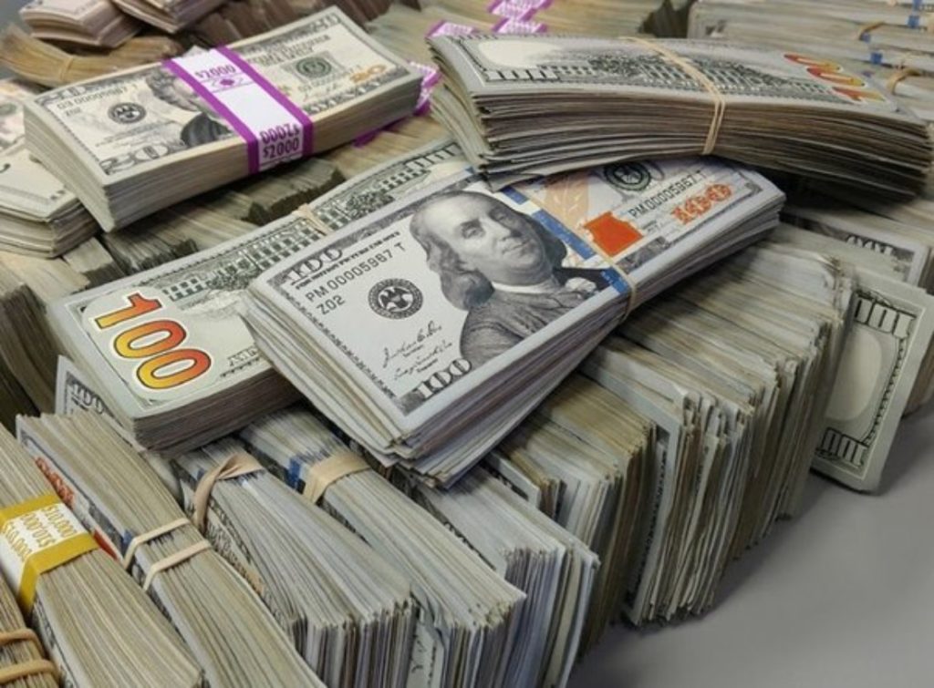 Bundles of Dollar Bills