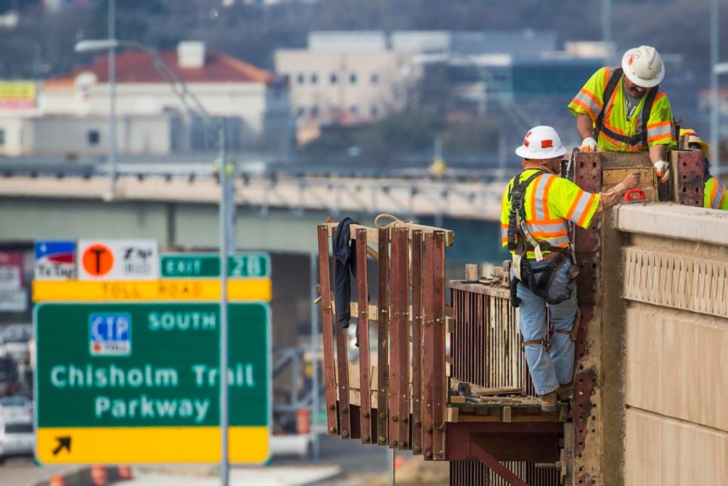 Texas Construction Workers on Duty