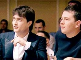 Radcliffe and Holmes at an event