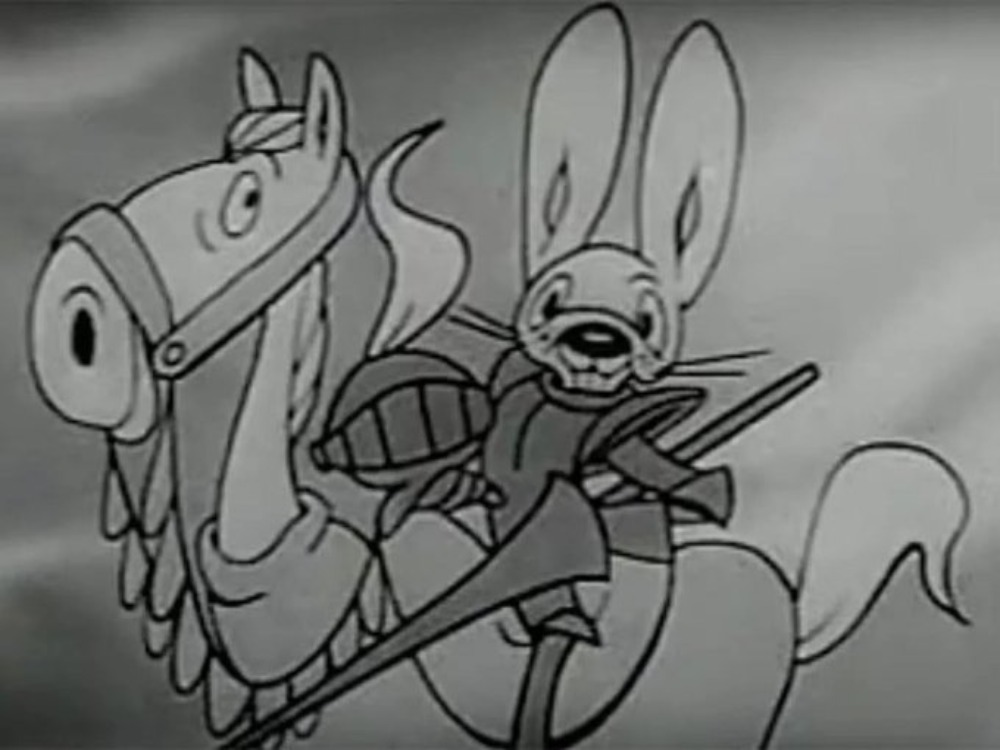 An image of animation, Crusader Rabbit.