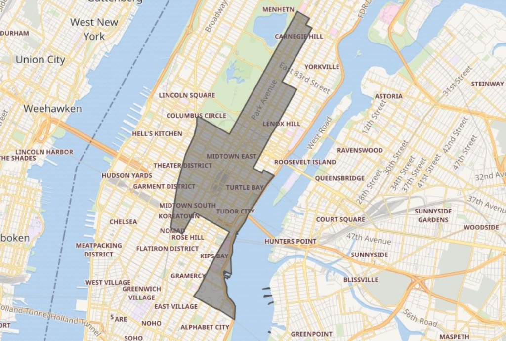 Map of NYC 4th District
