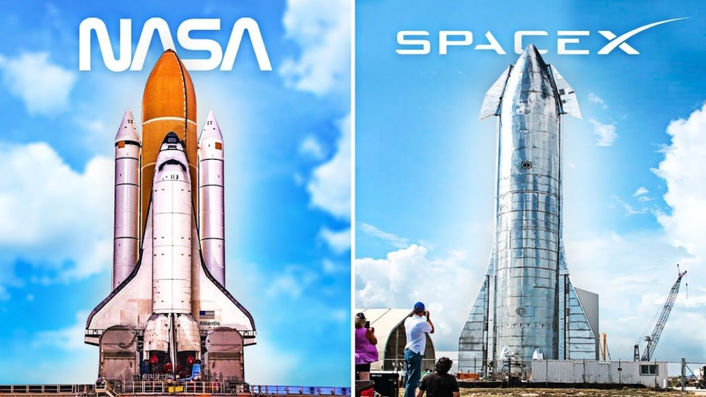 NASA and SpaceX Rockets