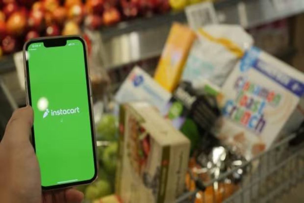A picture of Instacart app loading page