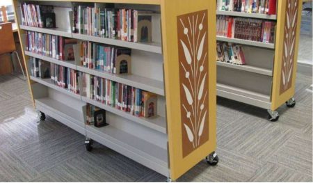 Library shelves