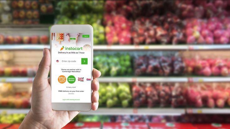 A picture of an Instacart promo pop up page
