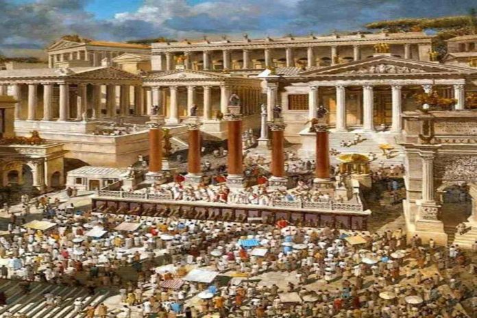 A picture of ancient Roman empire