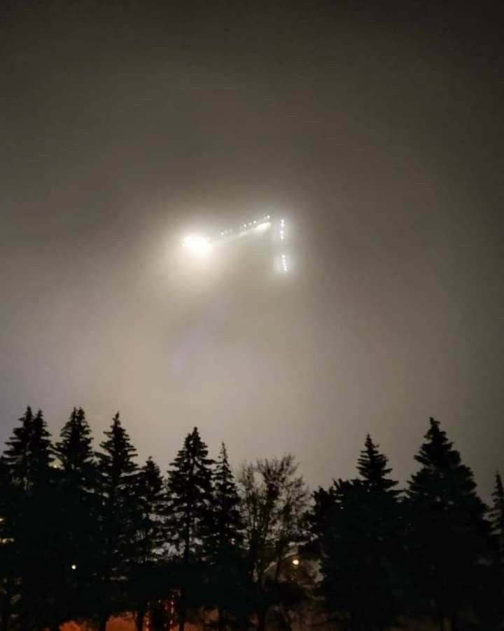 A picture of an alleged UFO sighting