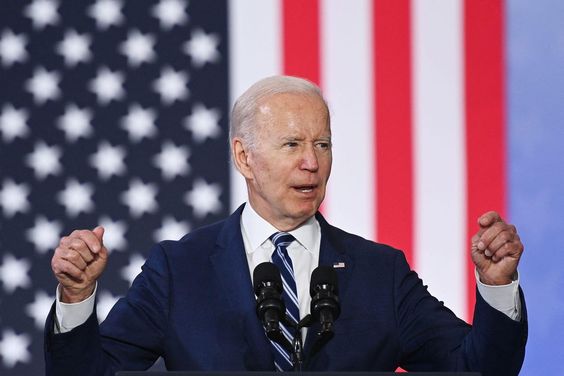 President Joe Biden speaking during a campaign
