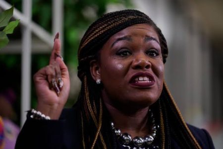 A picture of Democrat Rep Cori Bush