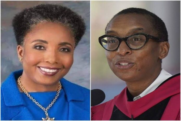 A side by side picture of Carol Swain and Claudine Gay