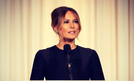 Melania Trump Giving a Speech