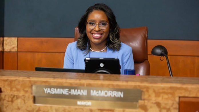 Yasmine-Imani McMorrin, the first black female mayor of Culver City