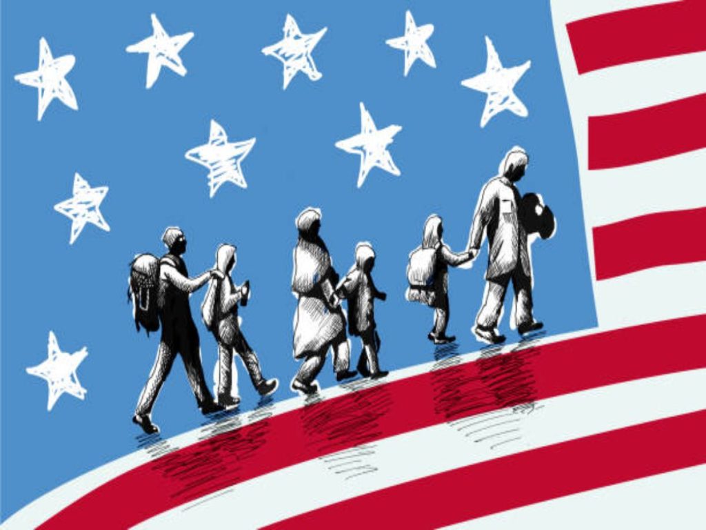 An illustration of U.S. migration