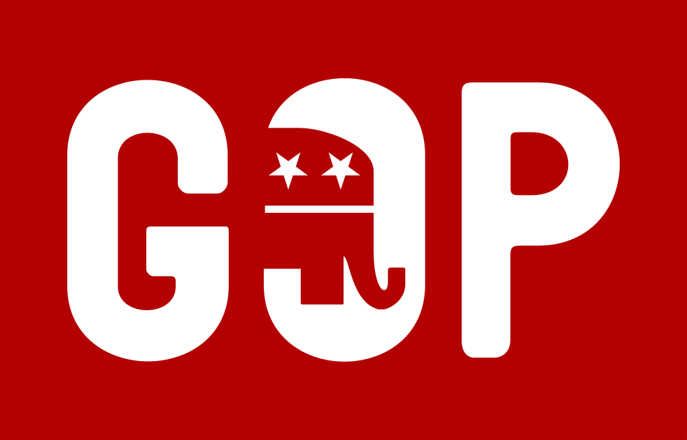 A logo of the GOP