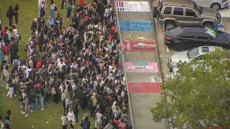 Students walk out in mass