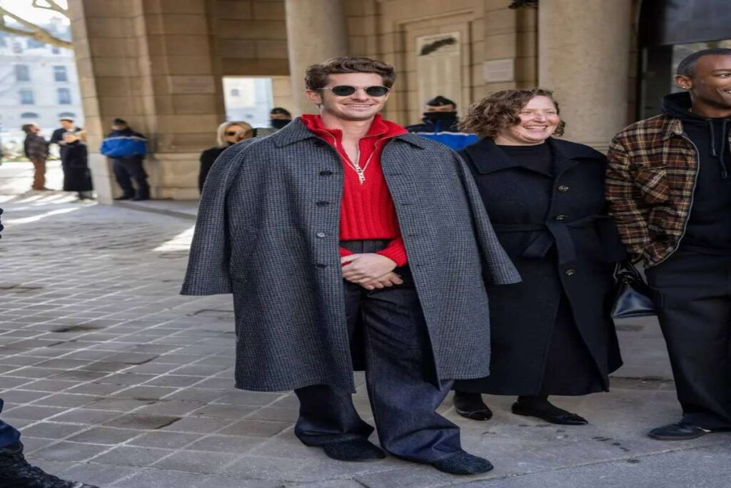 A picture of Andrew Garfiels at the Paris Fashion Week
