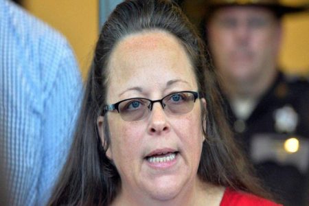 A picture of former Rowan county clerk Kim Davis