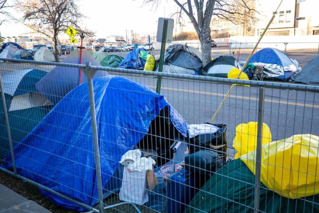 A picture of Denver illegal migrant shelter