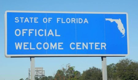 Florida welcome poster