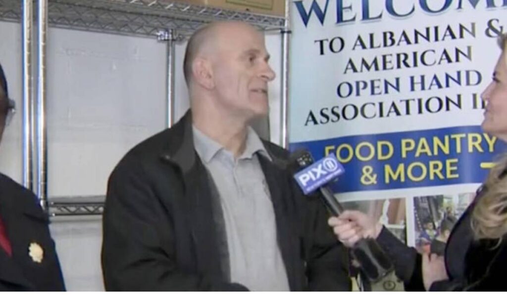 Food pantry president Alexander Nilaj 