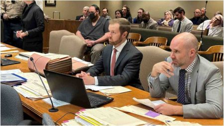 Joel Bowman, 33, pictured in a mask during one of his court hearings 