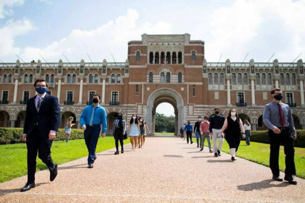 A picture of Rice University campus