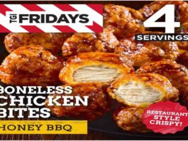 A picture of TGI Fridays honey barbecue boneless chicken bites