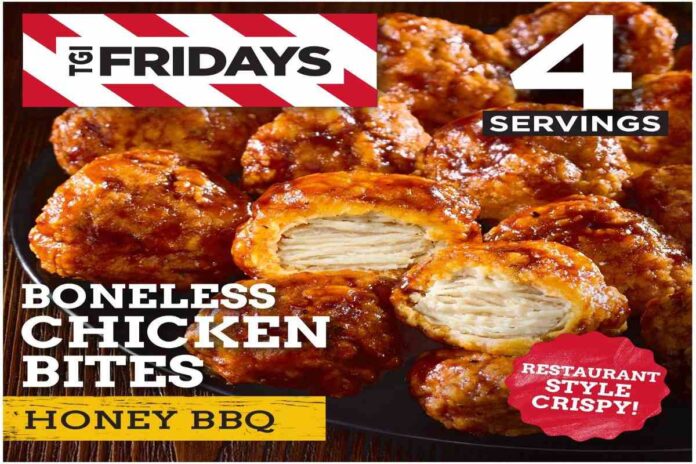 A picture of TGI Fridays honey barbecue boneless chicken bites