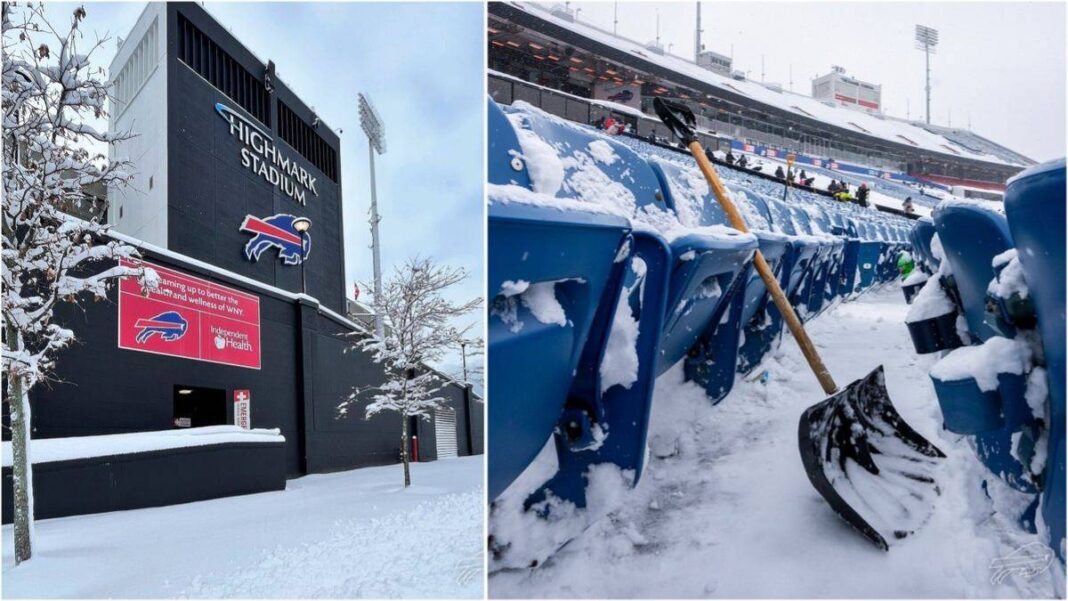 Buffalo Bills Fans Storm Highmark Stadium To Dig Snow After Team Called For Snow Shovelers 0416