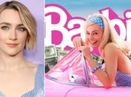 Saoirse Ronan and Barbie Poster