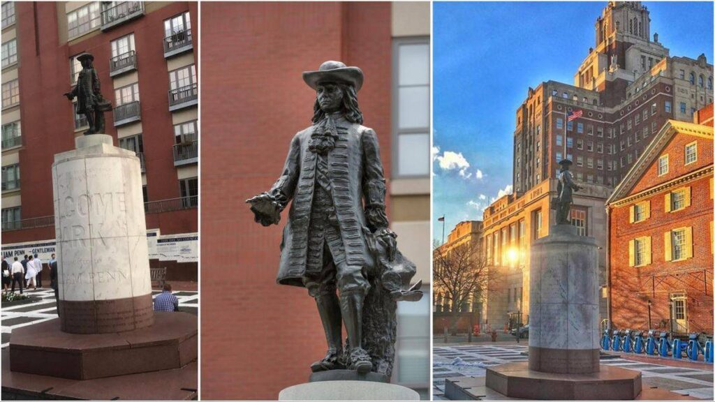 William Penn Statue at Welcome Park, Philadelphia, Pennsylvania