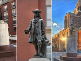 William Penn Statue at Welcome Park, Philadelphia, Pennsylvania