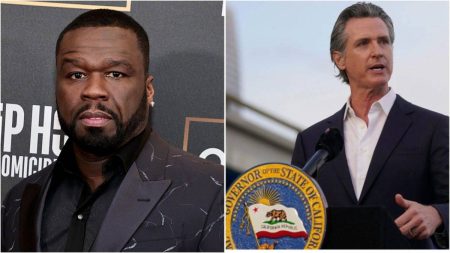 50 Cent and California Gov. Gavin Newsom