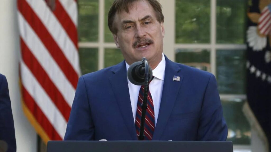 MyPillow CEO, Mike Lindell speaking