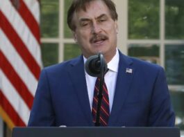 MyPillow CEO, Mike Lindell speaking