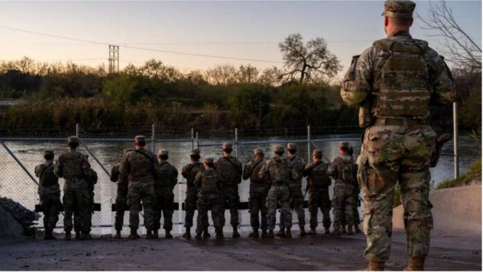 US Troops at River Rio Grand