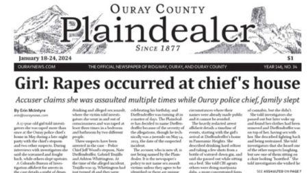 The rape story on the front page of the Plaindealer newspaper