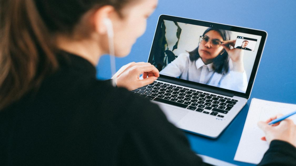 A picture of People on a Video Call